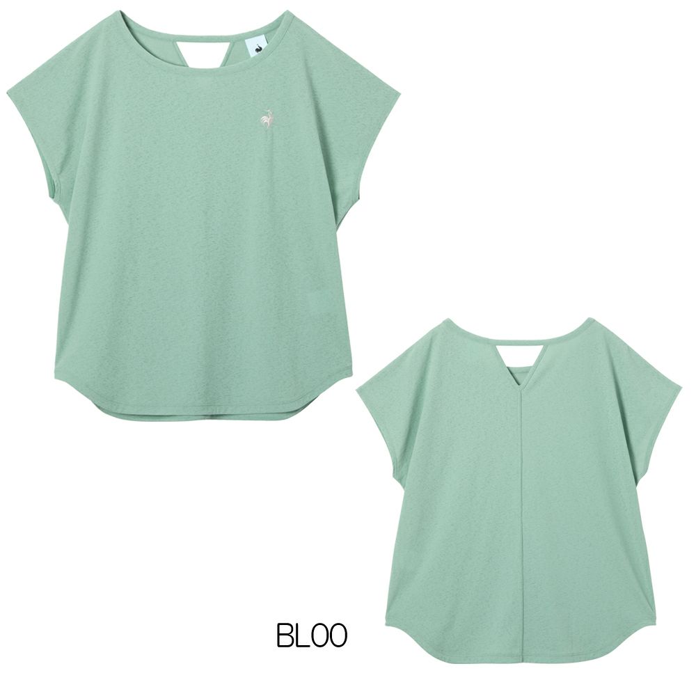 ルコックスポルティフlecoqsportifシアーライト半袖Tシャツレディーススポーツウェア女性2025年秋冬モデルLZ5FHT00L