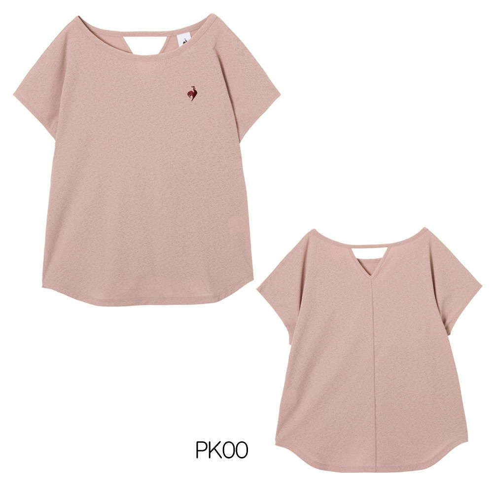 ルコックスポルティフlecoqsportifシアーライト半袖Tシャツレディーススポーツウェア女性2025年秋冬モデルLZ5FHT00L