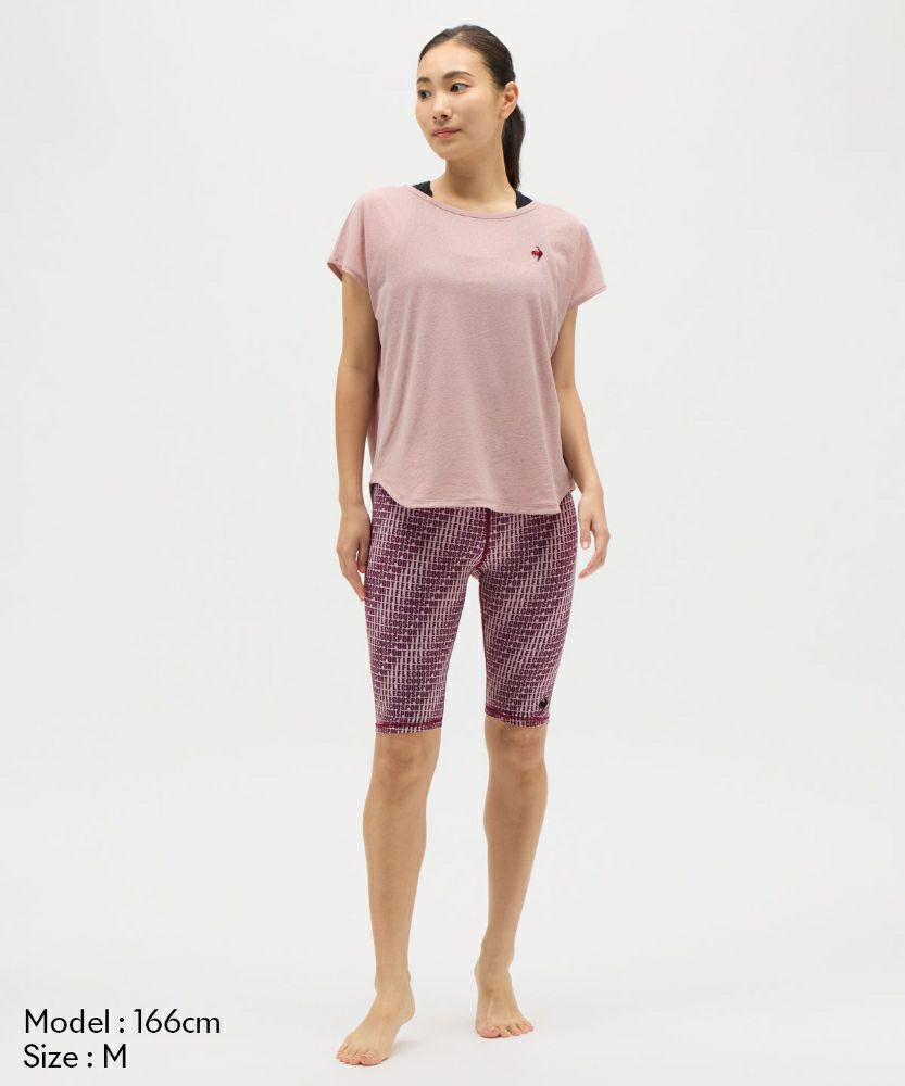 ルコックスポルティフlecoqsportifシアーライト半袖Tシャツレディーススポーツウェア女性2025年秋冬モデルLZ5FHT00L