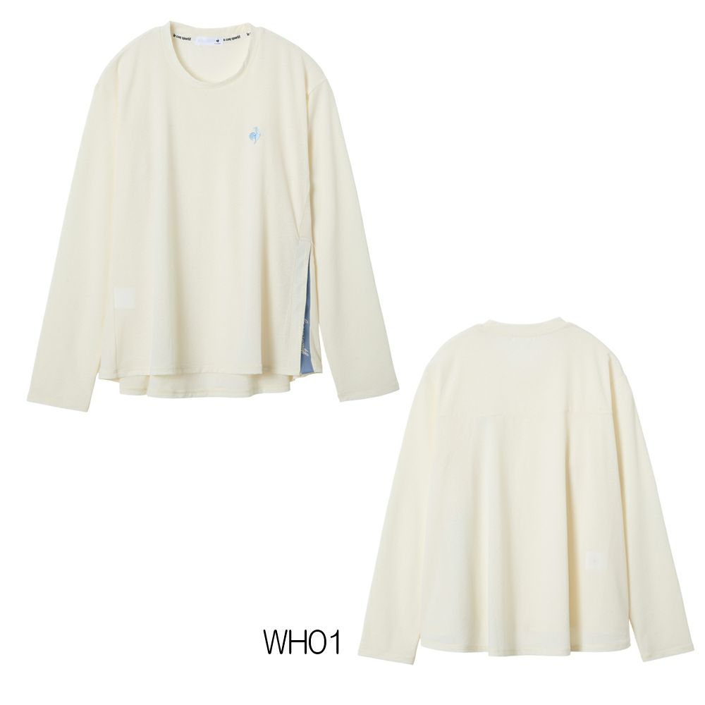 ルコックスポルティフlecoqsportifシアーライト長袖Tシャツレディーススポーツウェア女性2025年秋冬モデルLZ5FLT00L