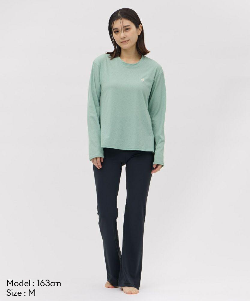 ルコックスポルティフlecoqsportifシアーライト長袖Tシャツレディーススポーツウェア女性2025年秋冬モデルLZ5FLT00L