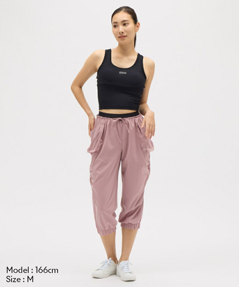 ルコックスポルティフlecoqsportifシャーリングクロップドパンツレディーススポーツウェア女性2025年秋冬モデルLZ5FHP40L