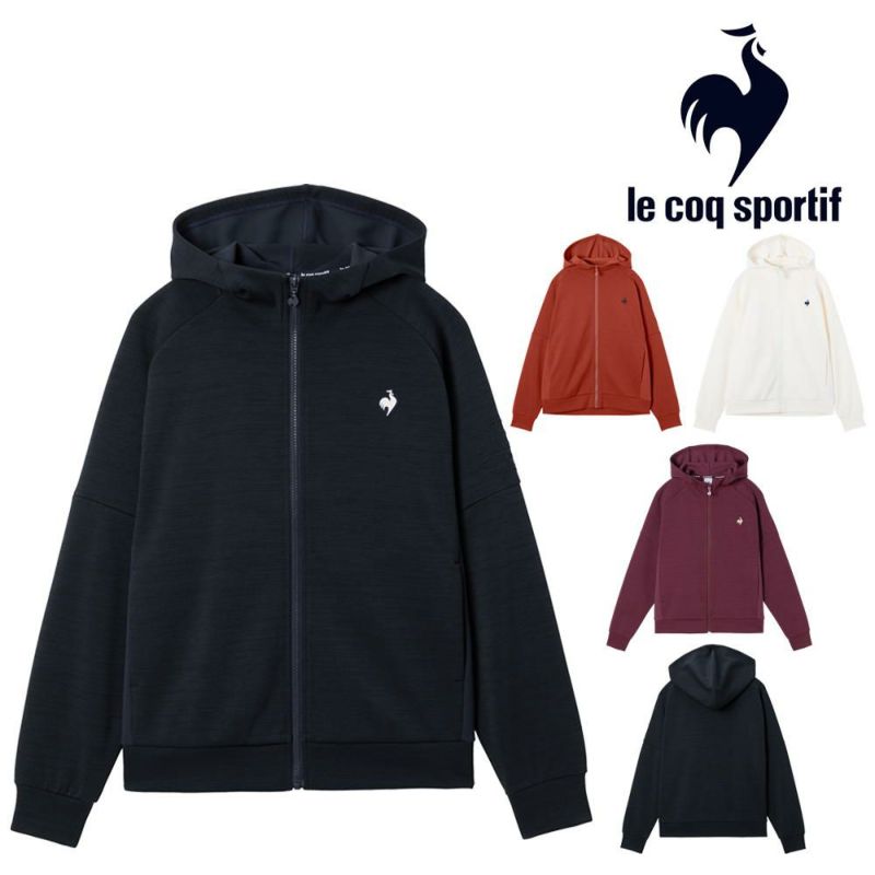 ルコックスポルティフlecoqsportifアクティブスウェットフード付きフルジップレディーススポーツウェア女性2025年秋冬モデルLT5FSW40L