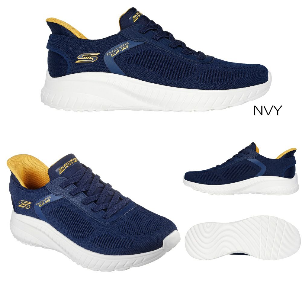 スケッチャーズSKECHERSスリップインズボブススポートスクワッドカオスソリッドステップSlip-insBOBSSPORTSQUADCHAOSSOLIDSTEPメンズユニセックスワイド幅4E相当SKJ118312W