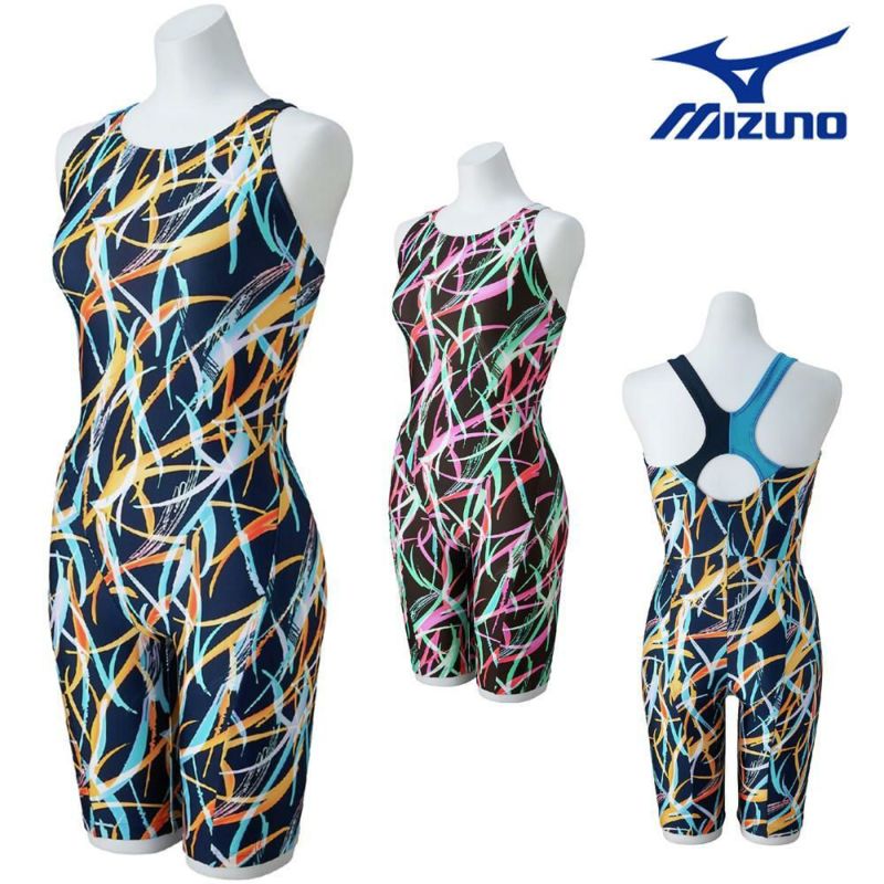 ミズノMIZUNOフィットネス水着レディースAYAcollectionStrokeONEオールインワンパッド付き2025年秋冬モデルN2JGC809