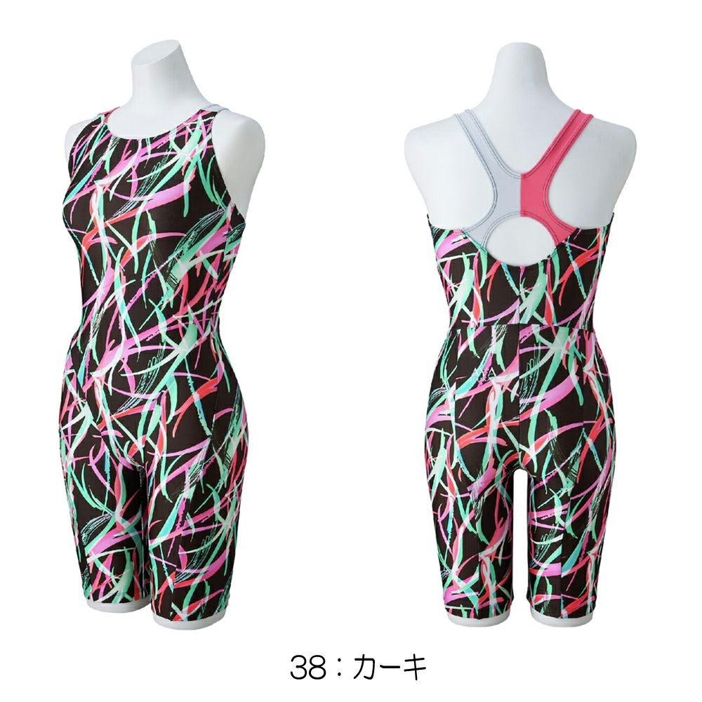 ミズノMIZUNOフィットネス水着レディースAYAcollectionStrokeONEオールインワンパッド付き2025年秋冬モデルN2JGC809