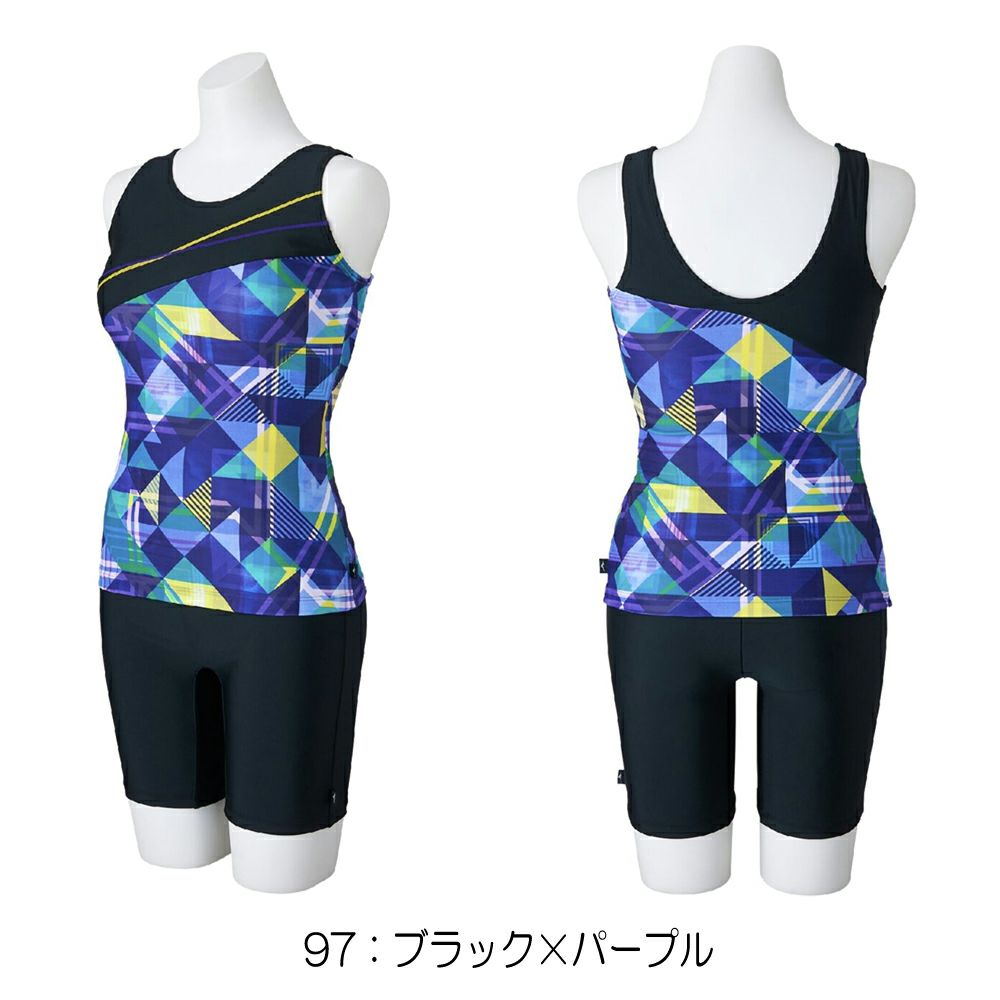 ミズノMIZUNOフィットネス水着レディースセパレーツパッド付き2025年秋冬モデルN2JGC850