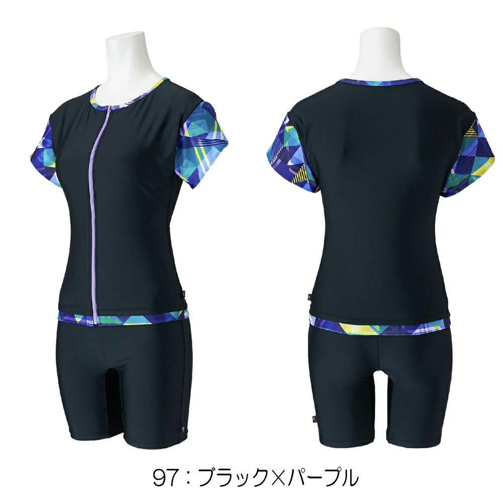 ミズノMIZUNOフィットネス水着レディースセパレーツパッド付き2025年秋冬モデルN2JGC824