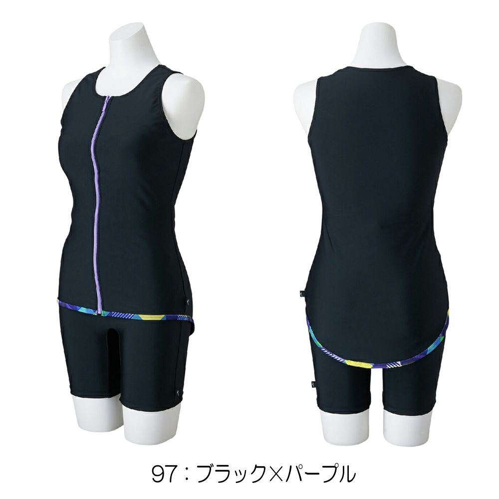 ミズノMIZUNOフィットネス水着レディースセパレーツパッド付き2025年秋冬モデルN2JGC841