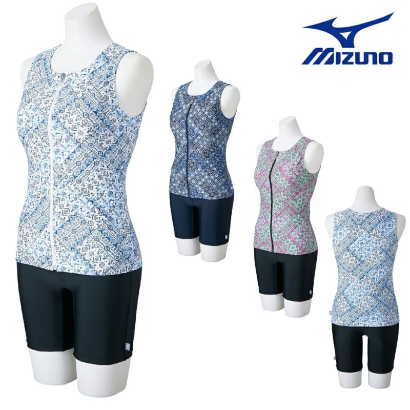 ミズノMIZUNOフィットネス水着レディースセパレーツパッド付き2025年秋冬モデルN2JGC851