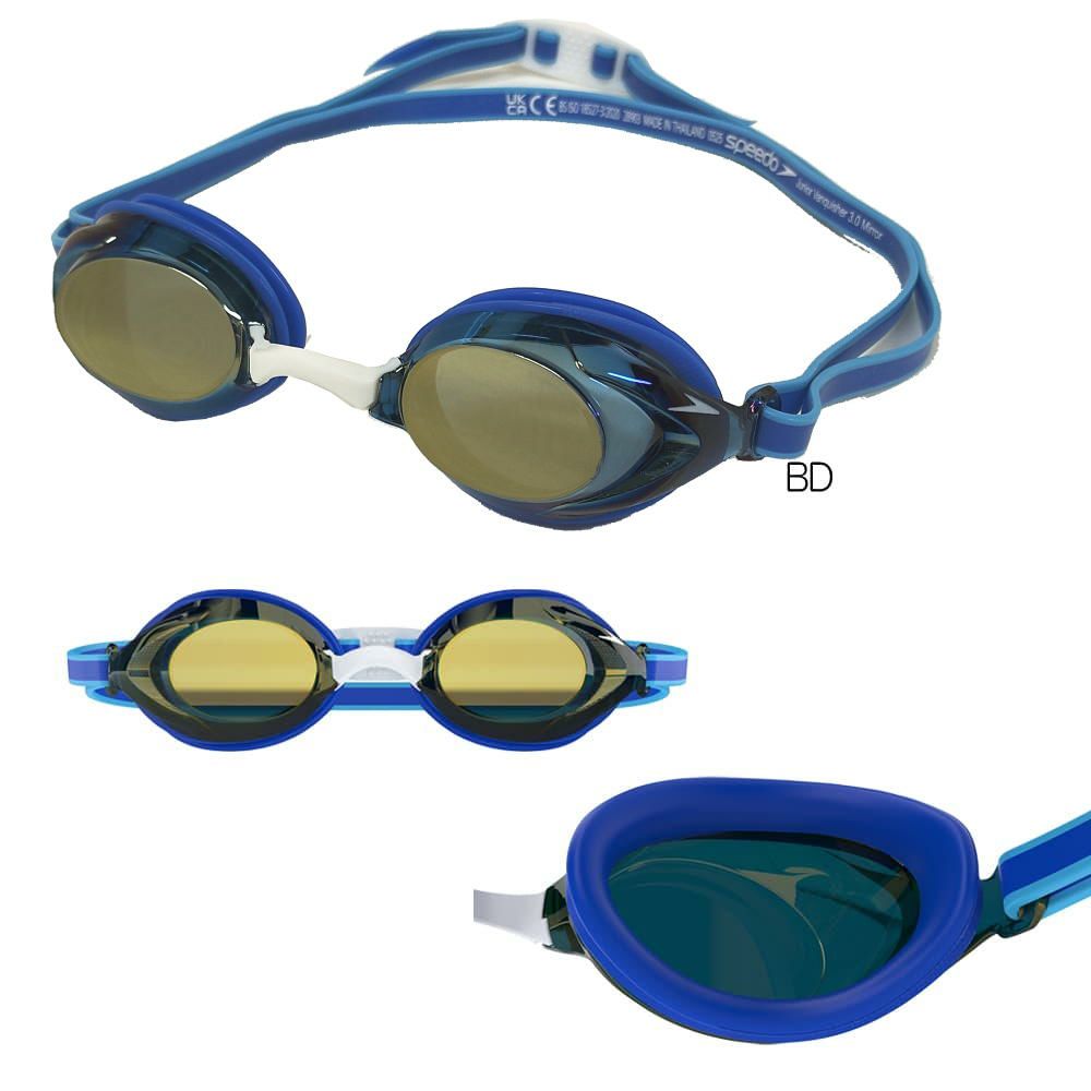 スピードSPEEDO水泳レーシングゴーグルジュニアヴァンクイッシャー3.0ミラーレンズノンクッションタイプANTI-FOGくもり止めWA承認モデル競泳2025年秋冬モデルSEB02551fina承認