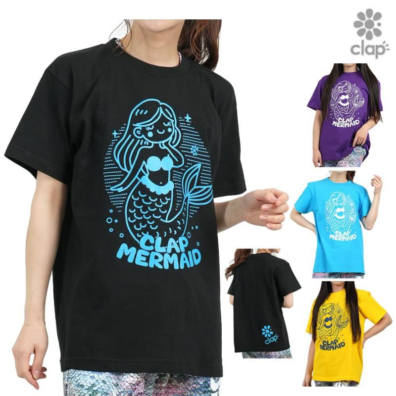 クラップCLAPクラップマーメイドティーレディーススポーツアパレルトレーニングフィットネス女性CTS25055