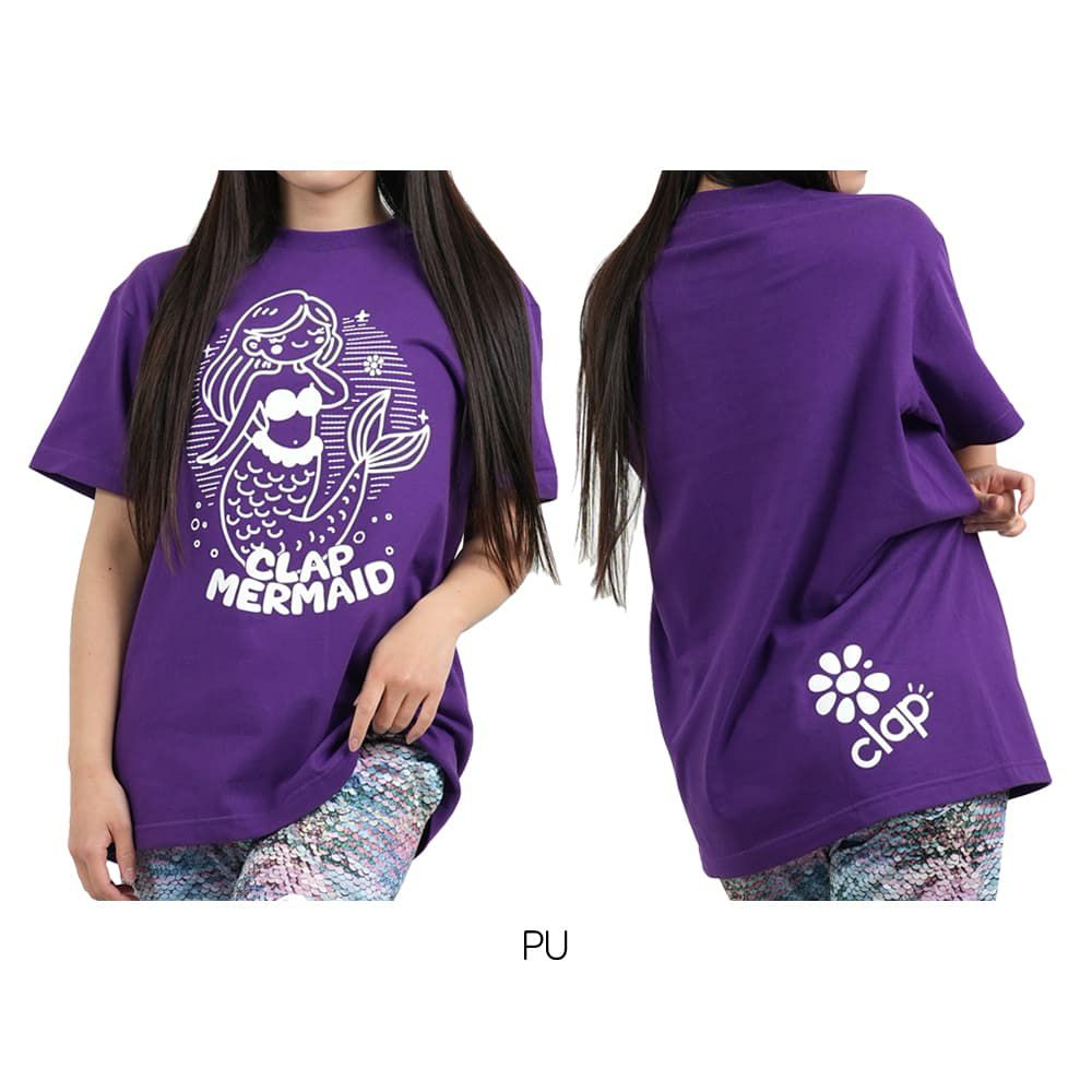 クラップCLAPクラップマーメイドティーレディーススポーツアパレルトレーニングフィットネス女性CTS25055