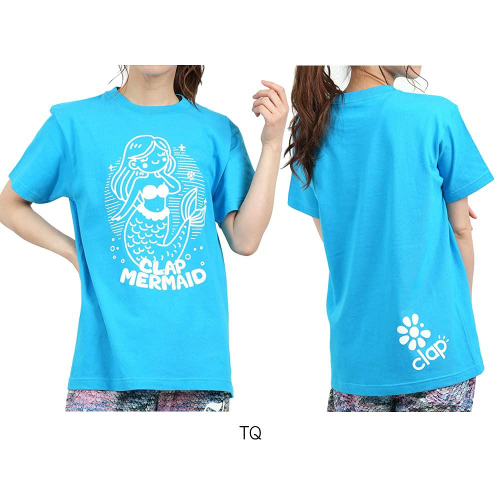 クラップCLAPクラップマーメイドティーレディーススポーツアパレルトレーニングフィットネス女性CTS25055