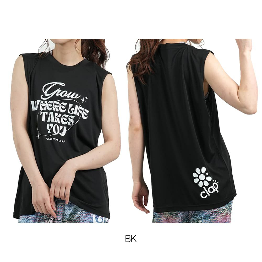 クラップCLAPグローイングクラップドライタンクレディーススポーツアパレルトレーニングフィットネス女性CTS25056