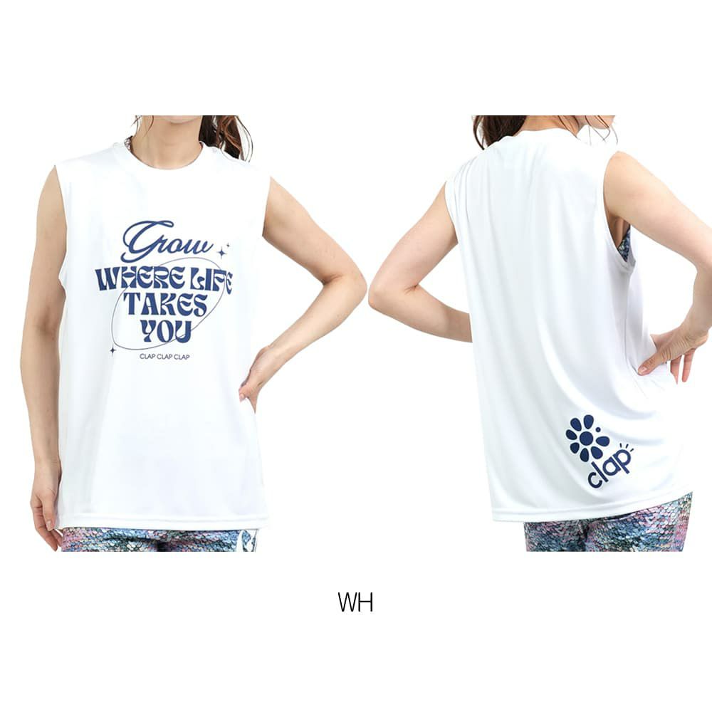 クラップCLAPグローイングクラップドライタンクレディーススポーツアパレルトレーニングフィットネス女性CTS25056