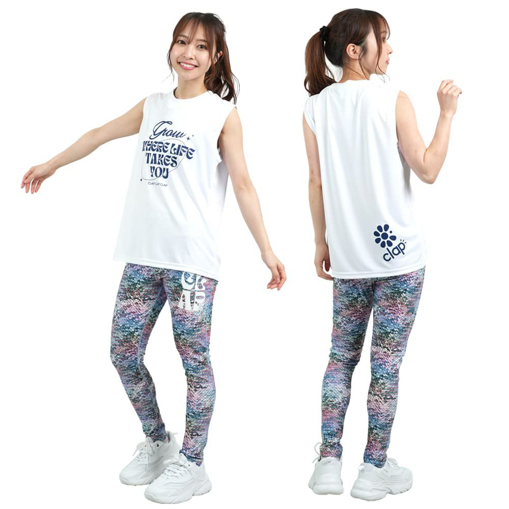 クラップCLAPグローイングクラップドライタンクレディーススポーツアパレルトレーニングフィットネス女性CTS25056