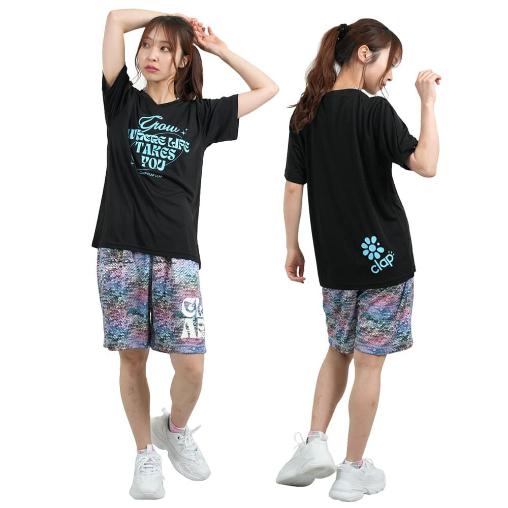 クラップCLAPグローイングクラップドライティーレディーススポーツアパレルトレーニングフィットネス女性CTS25057