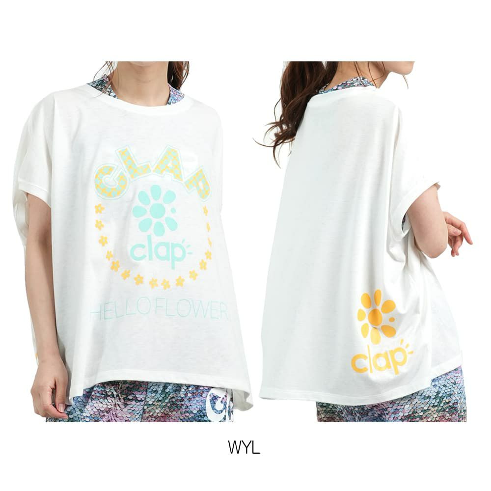 クラップCLAPクラップフラワードルマンレディーススポーツアパレルトレーニングフィットネス女性CTS25058