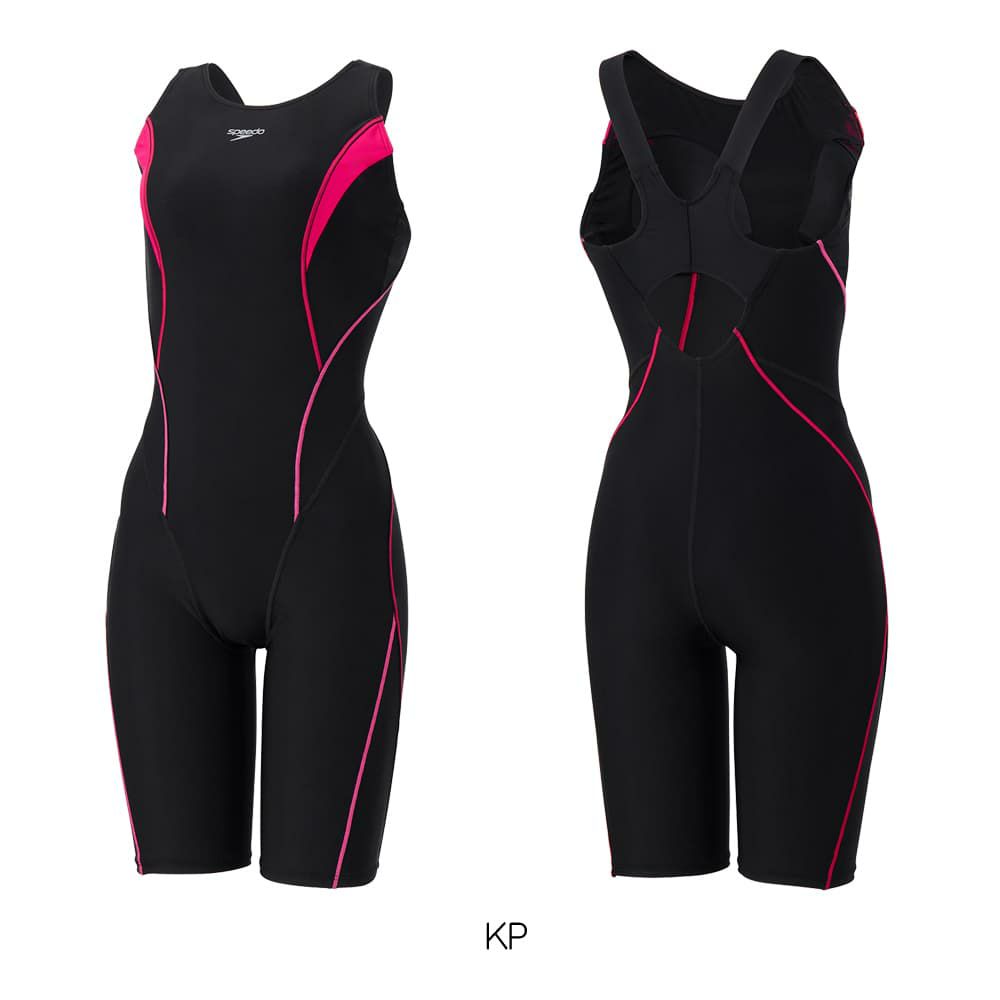 スピードSPEEDOフィットネス水着レディースフィールアップルースンニースキンオールインワンUltraStretch0パッド付き2025年秋冬モデルSFW12560
