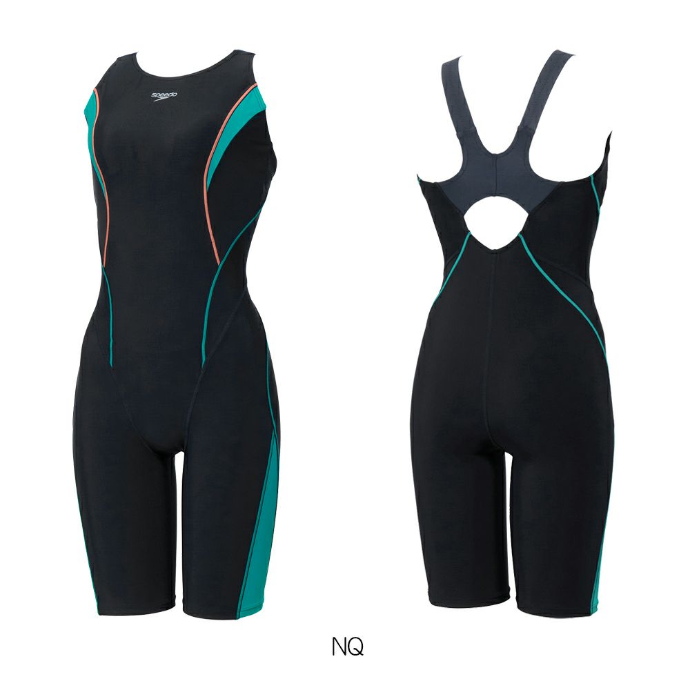 スピードSPEEDOフィットネス水着レディースフィールアップルースンニースキンオールインワンUltraStretch0パッド付き2025年秋冬モデルSFW12560