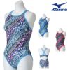 ミズノMIZUNO競泳水着練習用水着レディースAYAcollectionエクサースーツミディアムカットU-Fit競泳練習水着2025年秋冬モデルN2MAC774