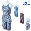 ミズノMIZUNO競泳水着練習用水着レディースAYAcollectionエクサースーツハーフスーツオールインワンU-Fit競泳練習水着2025年秋冬モデルN2MGC774