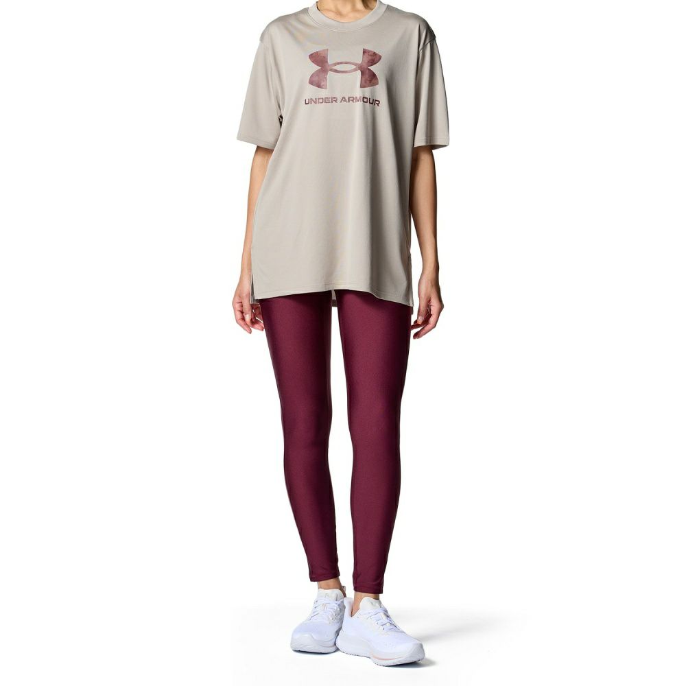 アンダーアーマーUNDERARMOURUAテックオーバーサイズドビッグロゴTシャツレディース女性スポーツアパレルトレーニングU6007702