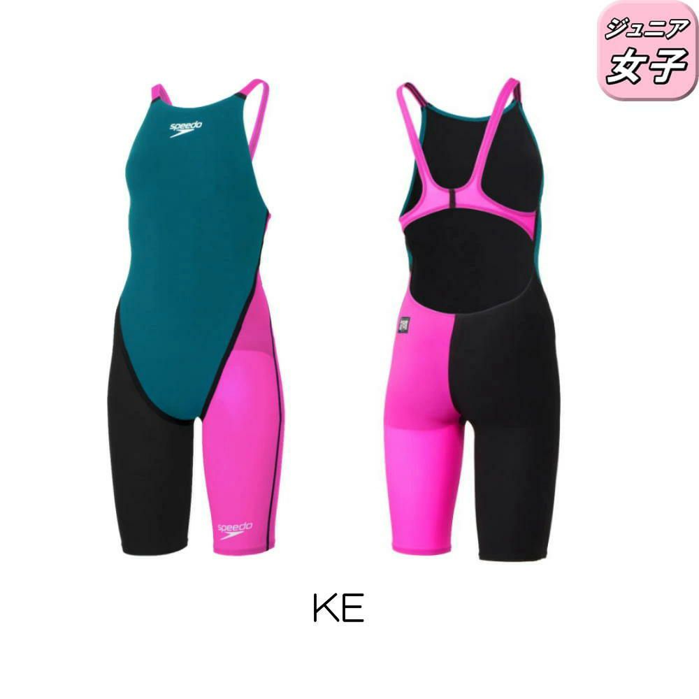 スピードSPEEDO競泳水着ジュニア女子WA承認モデルFastskinPro3ファストスキンプロ3オープンバックニースキンSCG12101Ffinaマークあり