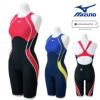 ミズノMIZUNO競泳水着レディースWA承認モデルGX・SONICSTREAMハーフスーツレースオープンバックここちUオールインワンN2MGC723finaマークあり