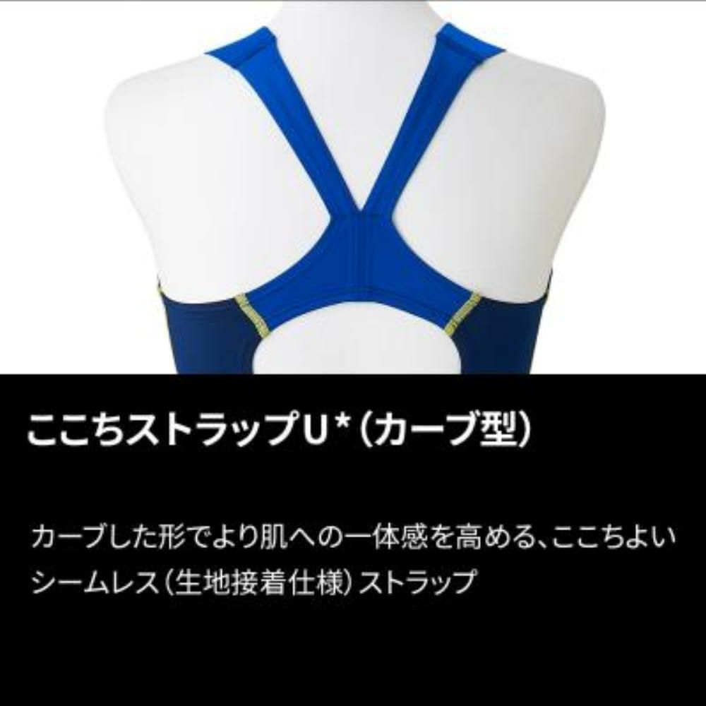 ミズノMIZUNO競泳水着レディースWA承認モデルGX・SONICSTREAMハーフスーツレースオープンバックここちUオールインワンN2MGC723finaマークあり