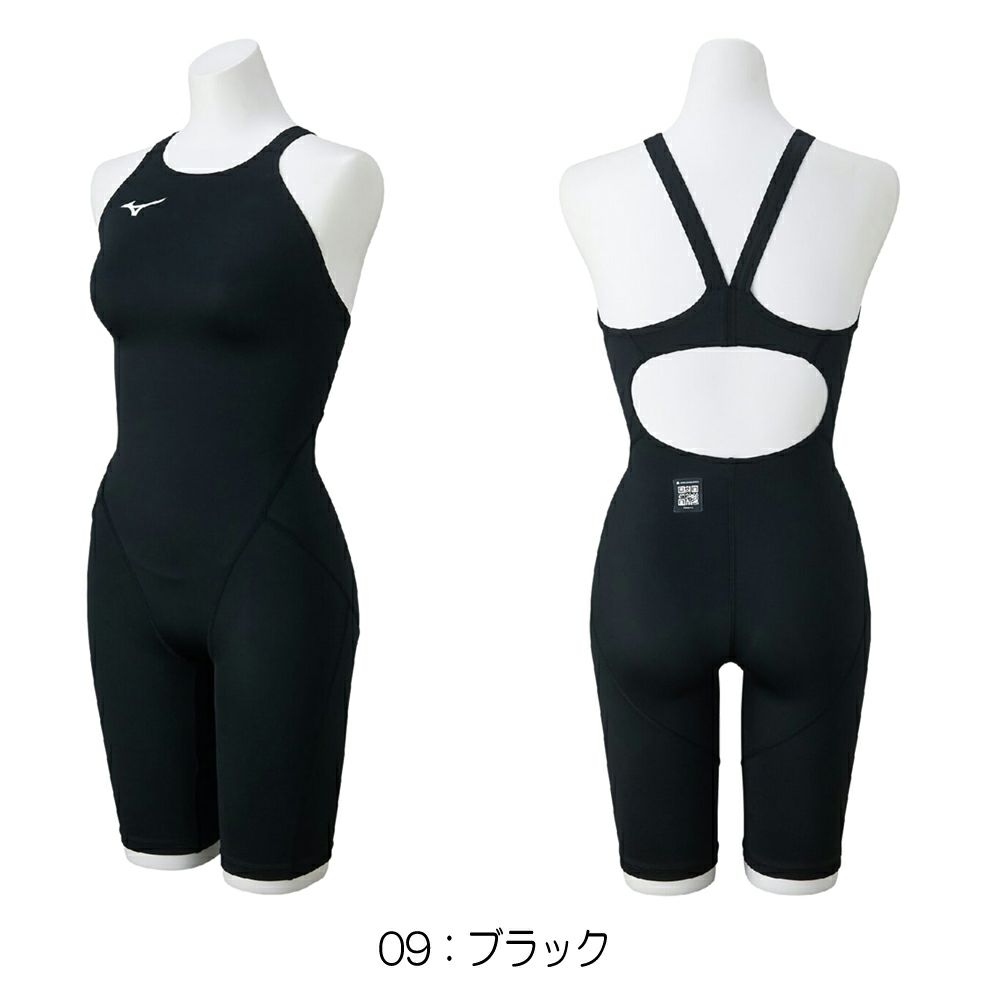 ミズノMIZUNO競泳水着レディースWA承認モデルGX・SONICSTREAMハーフスーツレースオープンバックオールインワン2025年秋冬モデルN2MGC720finaマークあり