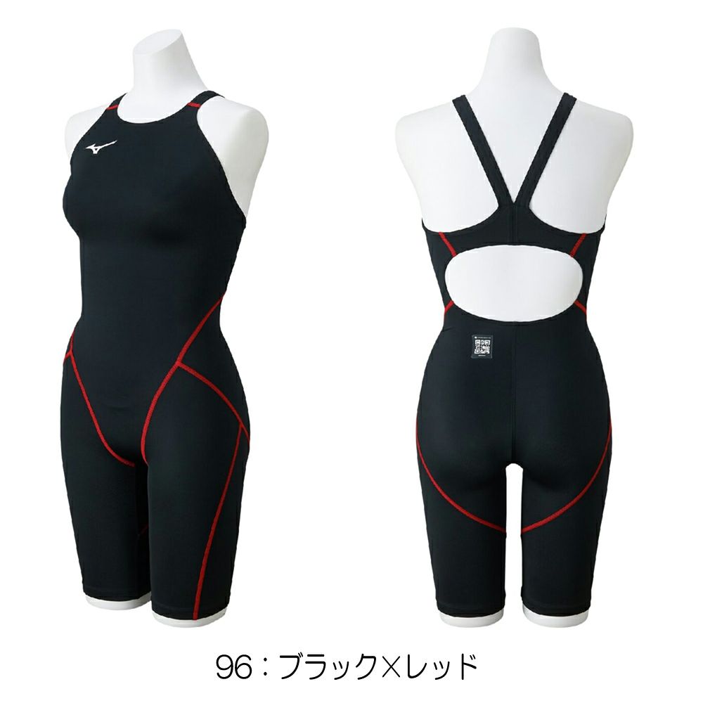 ミズノMIZUNO競泳水着レディースWA承認モデルGX・SONICSTREAMハーフスーツレースオープンバックオールインワンN2MGC720finaマークあり