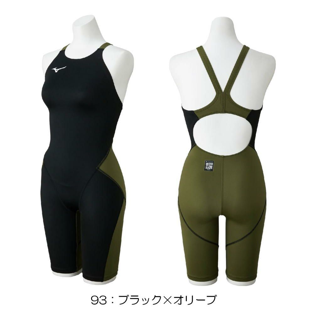 ミズノMIZUNO競泳水着レディースWA承認モデルGX・SONICSTREAMハーフスーツレースオープンバックオールインワンN2MGC720finaマークあり
