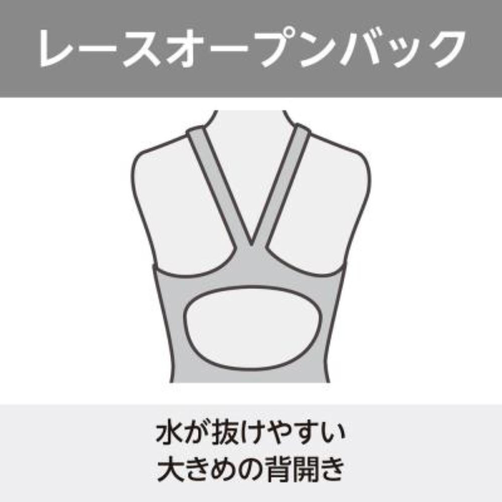 ミズノMIZUNO競泳水着ジュニア女子WA承認モデルGX・SONICSTREAMハーフスーツレースオープンバックオールインワン2025年秋冬モデルN2MGC920finaマークあり