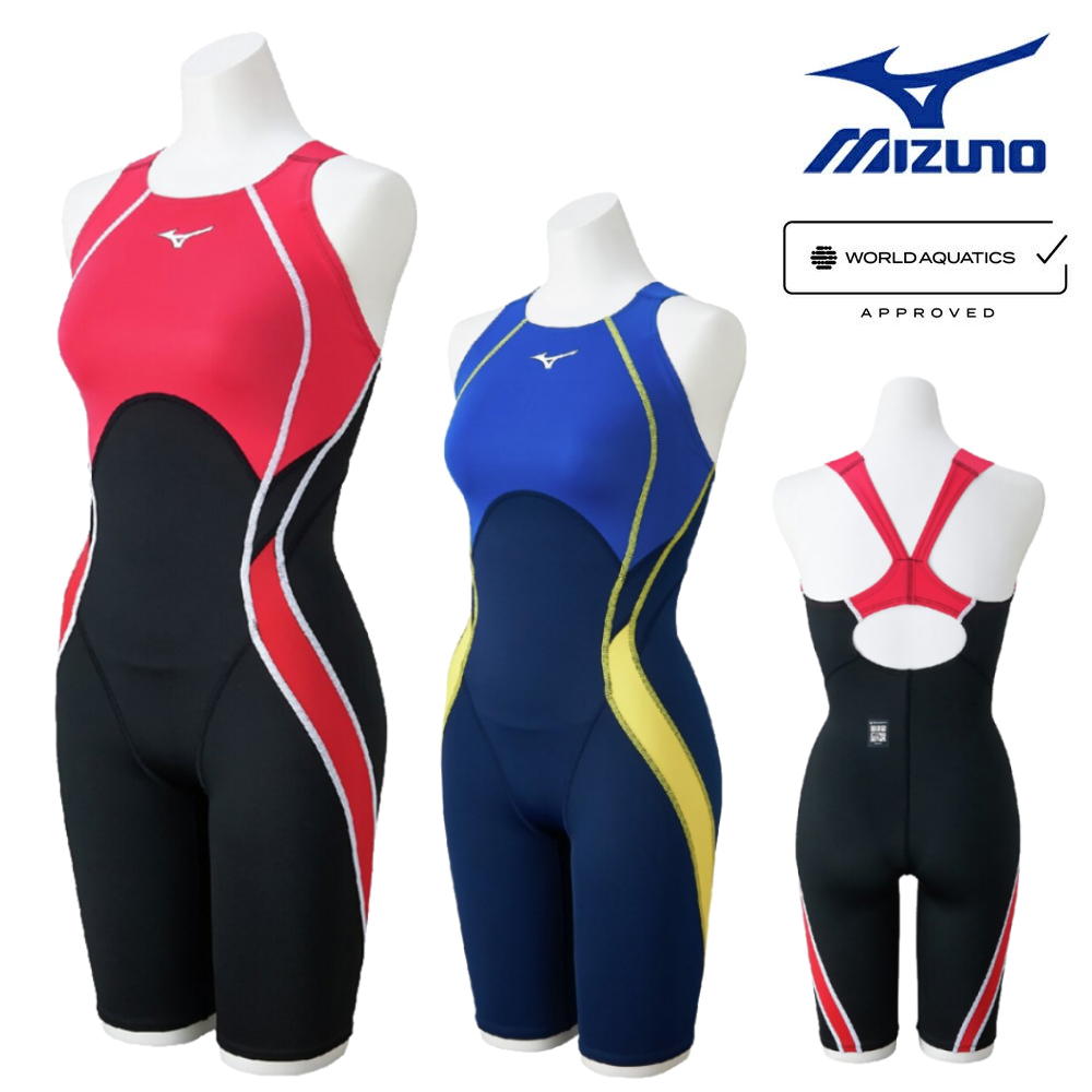 ミズノMIZUNO競泳水着レディースWA承認モデルGX・SONICSTREAMハーフスーツマスターズバックここちUオールインワン2025年秋冬モデルN2MGC733finaマークあり
