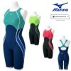 ミズノMIZUNO競泳水着レディースWA承認モデルGX・SONICSTREAMハーフスーツマスターズバックここちUオールインワン2025年秋冬モデルN2MGC733finaマークあり