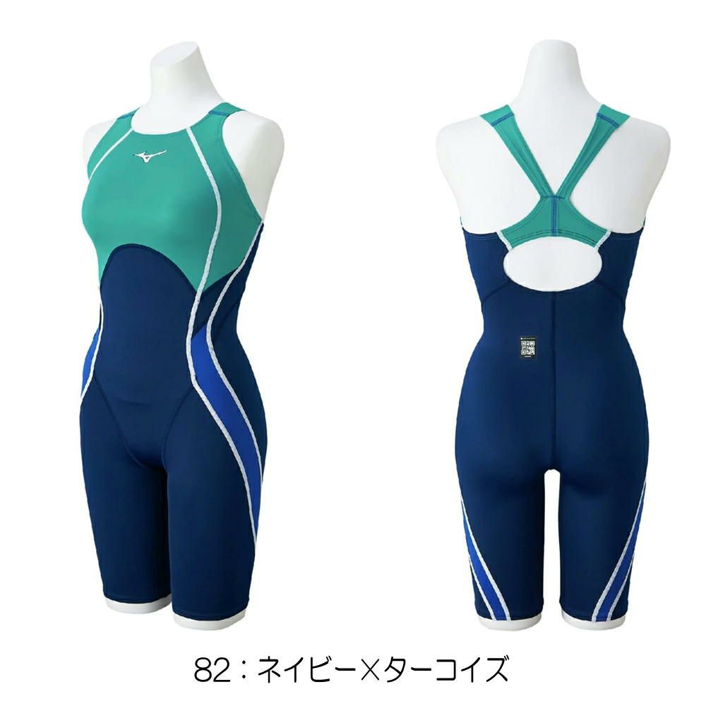 ミズノMIZUNO競泳水着レディースWA承認モデルGX・SONICSTREAMハーフスーツマスターズバックここちUオールインワン2025年秋冬モデルN2MGC733finaマークあり