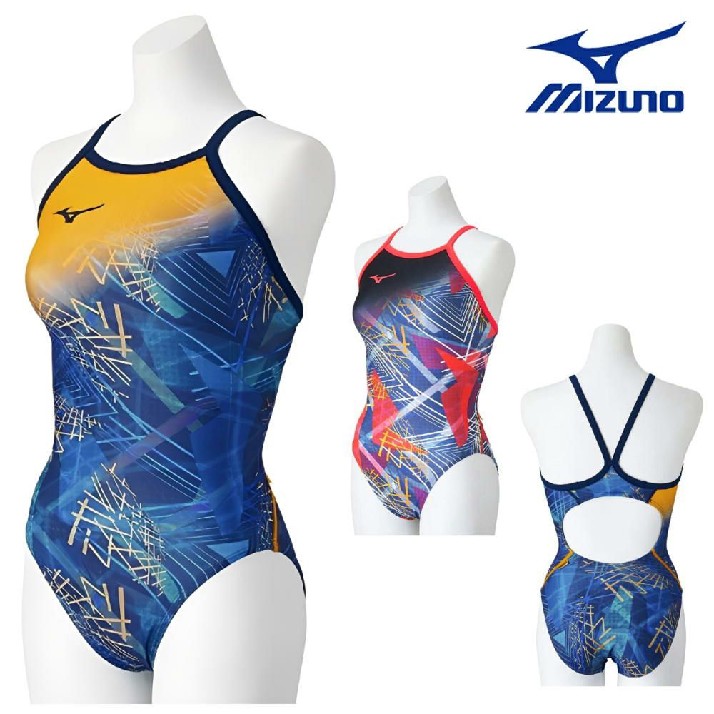 ミズノMIZUNO競泳水着練習用水着レディースエクサースーツミディアムカットU-Fit競泳練習水着2025年秋冬モデルN2MAC771