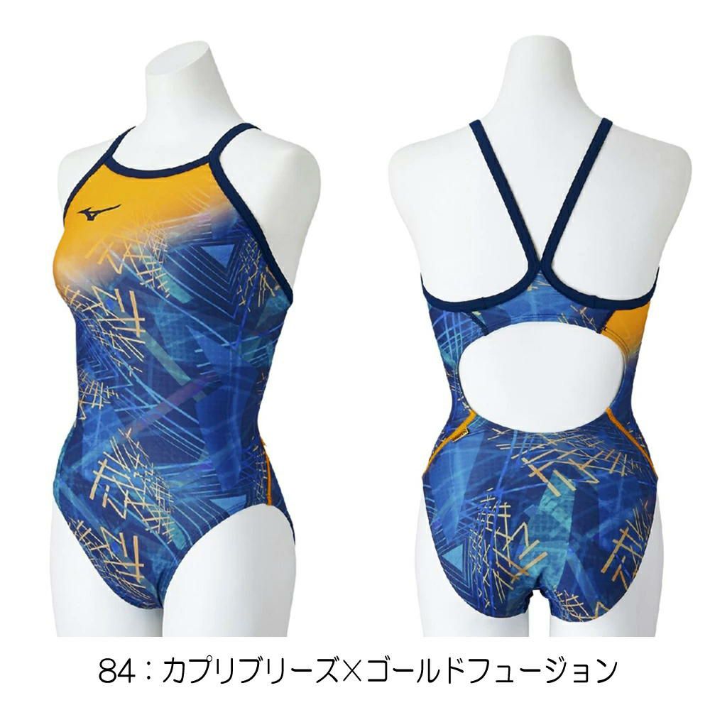 ミズノMIZUNO競泳水着練習用水着レディースエクサースーツミディアムカットU-Fit競泳練習水着2025年秋冬モデルN2MAC771