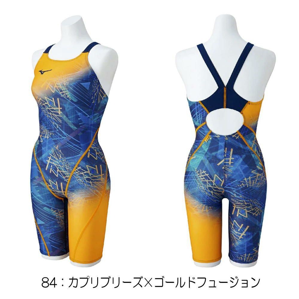 ミズノMIZUNO競泳水着練習用水着レディースエクサースーツハーフスーツオールインワンU-Fit競泳練習水着2025年秋冬モデルN2MGC773