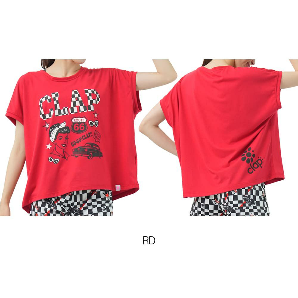 クラップCLAPヴィンテージクラップドルマンエルレディーススポーツアパレルトレーニングフィットネス女性CTS25065