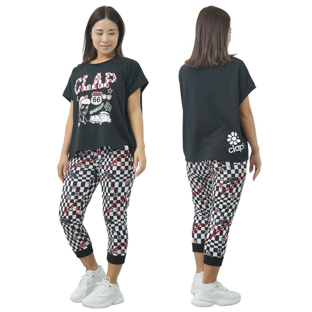 クラップCLAPヴィンテージクラップドルマンエルレディーススポーツアパレルトレーニングフィットネス女性CTS25065