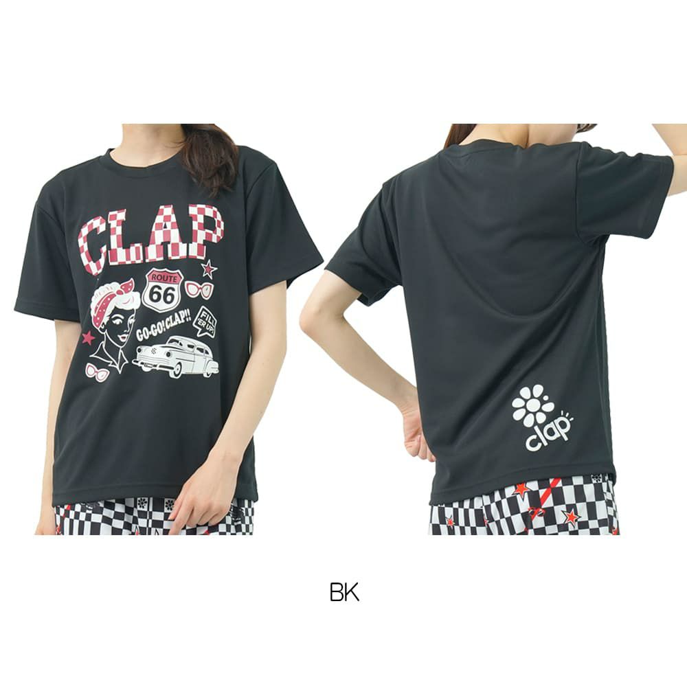 クラップCLAPヴィンテージクラップドライティーレディーススポーツアパレルトレーニングフィットネス女性CTS25066