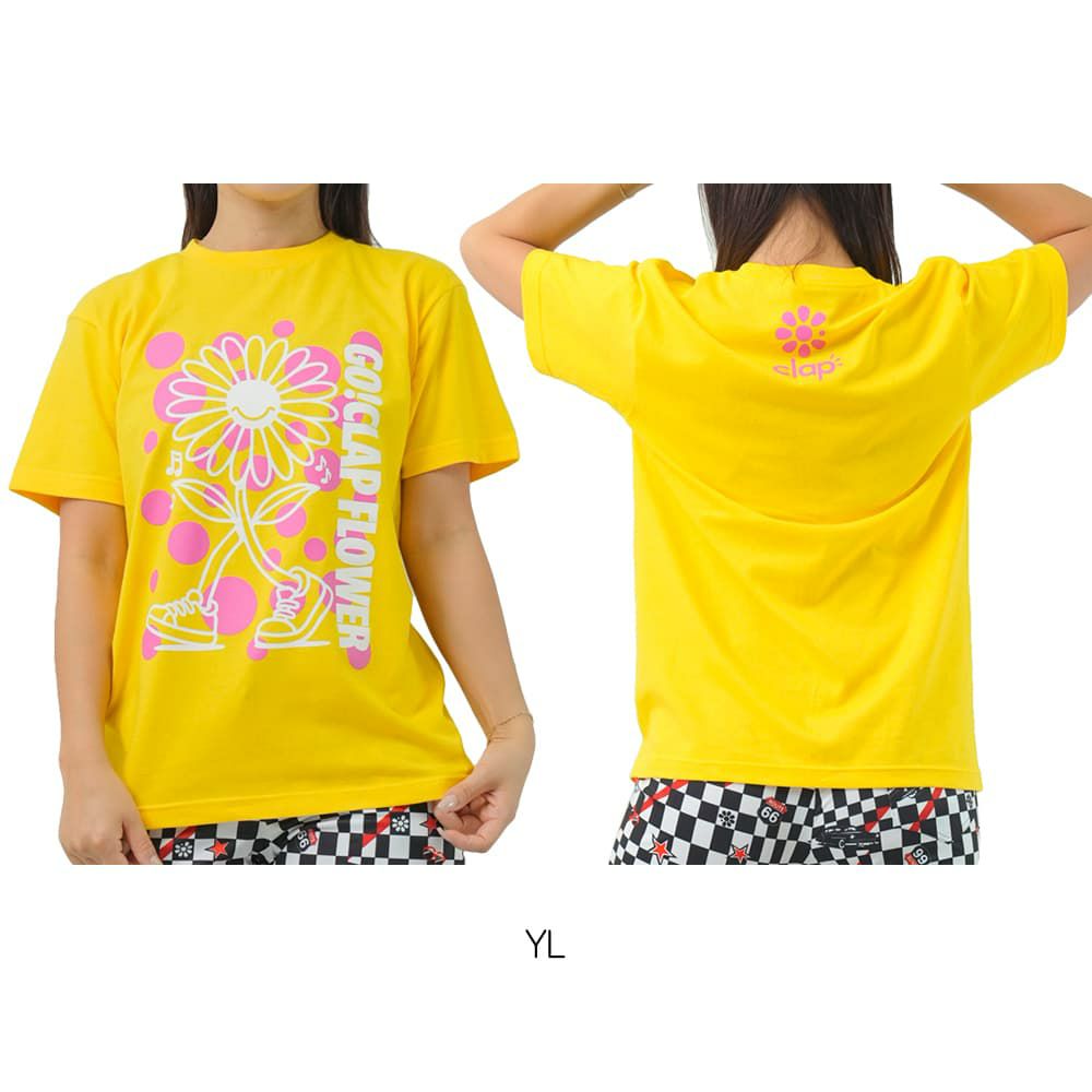 クラップCLAPクラップフラワーティーレディーススポーツアパレルトレーニングフィットネス女性CTS25068