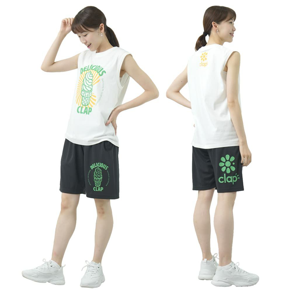 クラップCLAPクラップアイスクリームタンクレディーススポーツアパレルトレーニングフィットネス女性CTS25069
