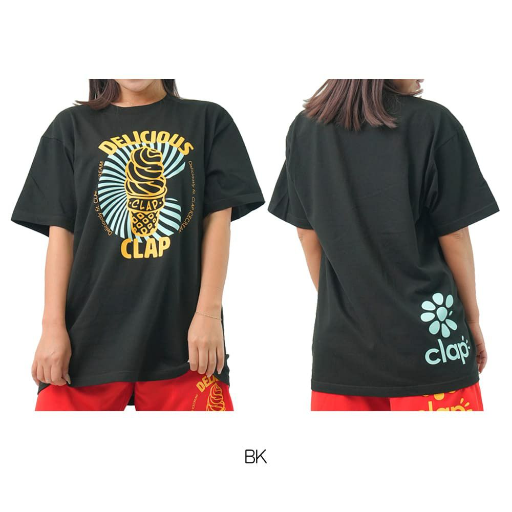 クラップCLAPクラップアイスクリームティーレディーススポーツアパレルトレーニングフィットネス女性CTS25070