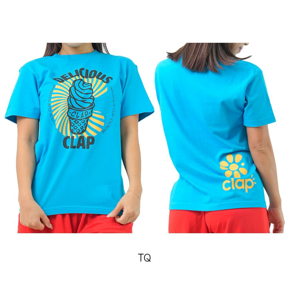 クラップCLAPクラップアイスクリームティーレディーススポーツアパレルトレーニングフィットネス女性CTS25070