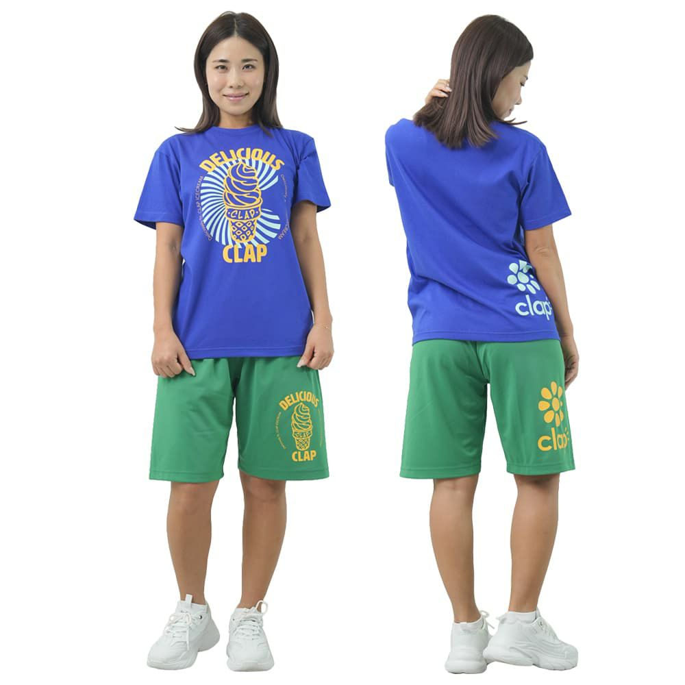 クラップCLAPクラップアイスクリームティーレディーススポーツアパレルトレーニングフィットネス女性CTS25070