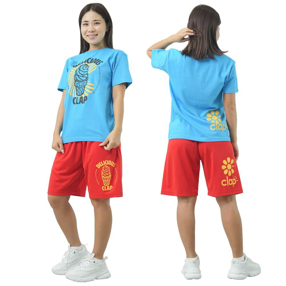 クラップCLAPクラップアイスクリームティーレディーススポーツアパレルトレーニングフィットネス女性CTS25070